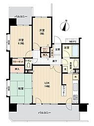 ライオンズシティ湘南台 3LDKの間取図画像