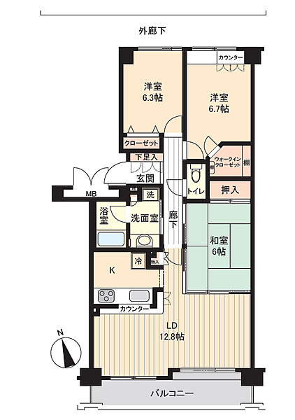間取りを拡大表示