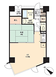ロイヤルプラザ水上 1LDKの間取図画像