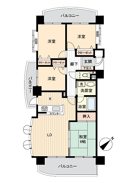 間取りを拡大表示