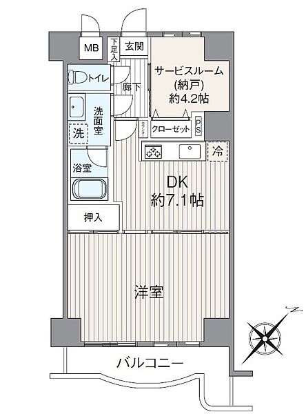 間取りを拡大表示