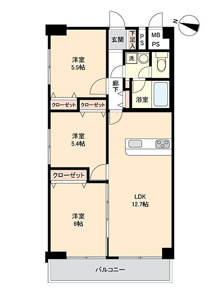 間取りを拡大表示