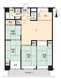 プラザ・フェニックス 4LDKの間取図画像
