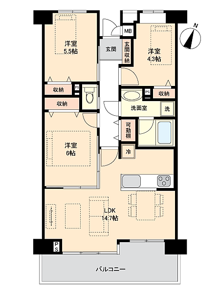 間取りを拡大表示