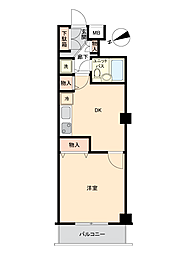 シティ本牧 1DKの間取図画像