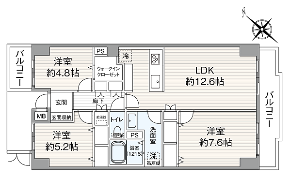 間取りを拡大表示