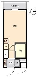 TOP平和台NO1 ワンルームの間取図画像