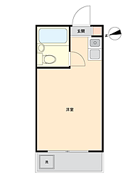 ハイシティ経堂 ワンルームの間取図画像