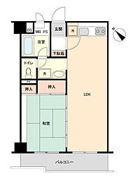 飯田橋ハイタウン 1LDKの間取図画像