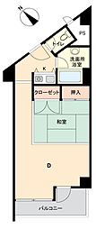 中沢ヴィレッジヴィラ1 1LKの間取図画像