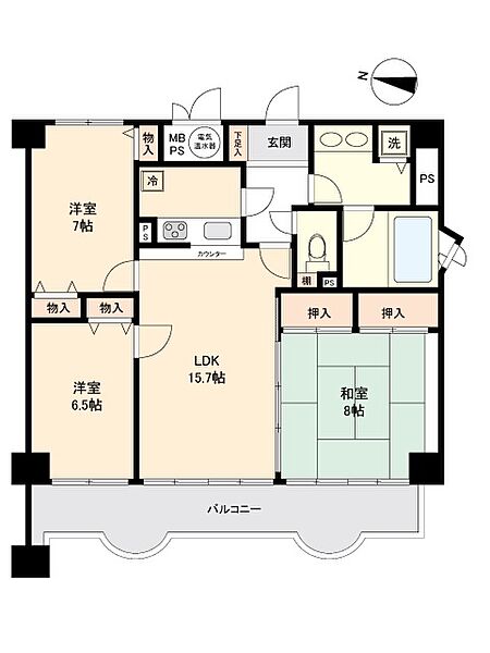 間取りを拡大表示