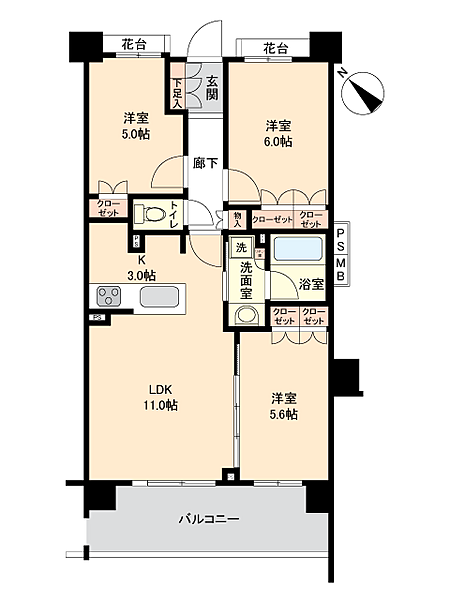 間取りを拡大表示