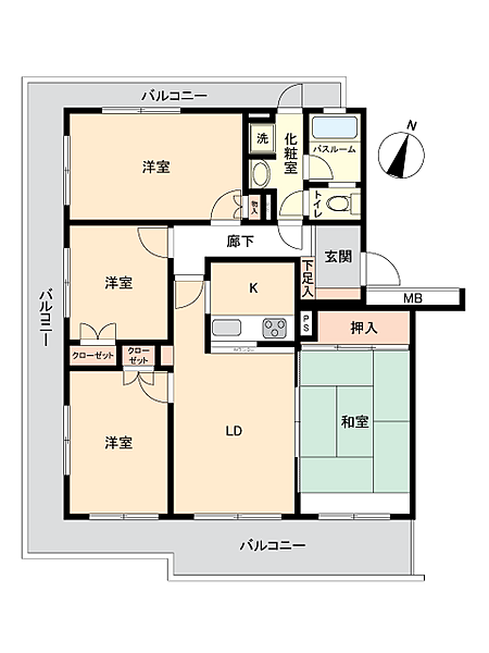 間取りを拡大表示