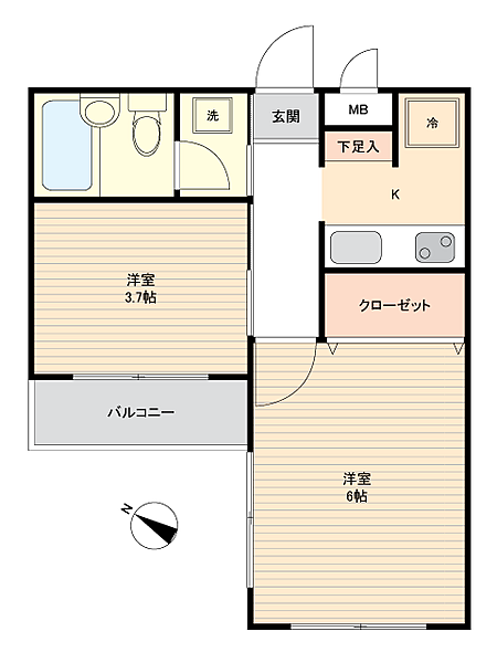 間取りを拡大表示