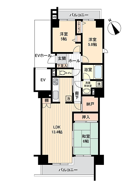 間取りを拡大表示