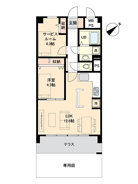 間取りを拡大表示