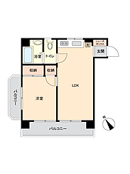 グリーン赤塚 1DKの間取図画像