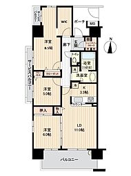 エンゼルソルスイート海老名 3LDKの間取図画像