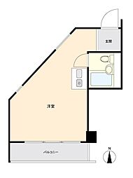 ブランシュメゾン池袋 ワンルームの間取図画像