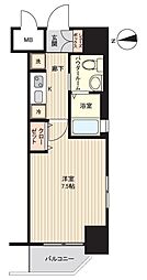 エステムコート博多駅前アヴェール 1Kの間取図画像