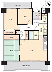 ライオンズマンション松阪 3LDKの間取図画像