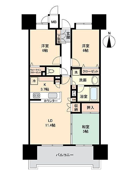 間取りを拡大表示