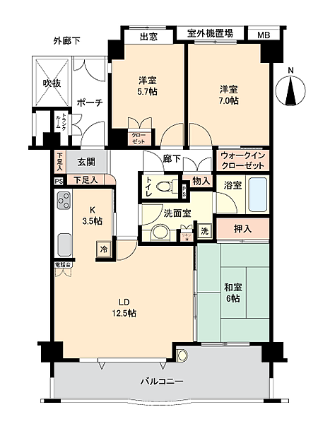 間取りを拡大表示