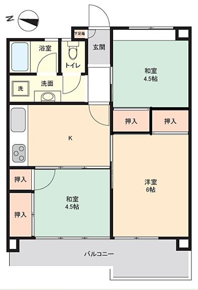 間取りを拡大表示
