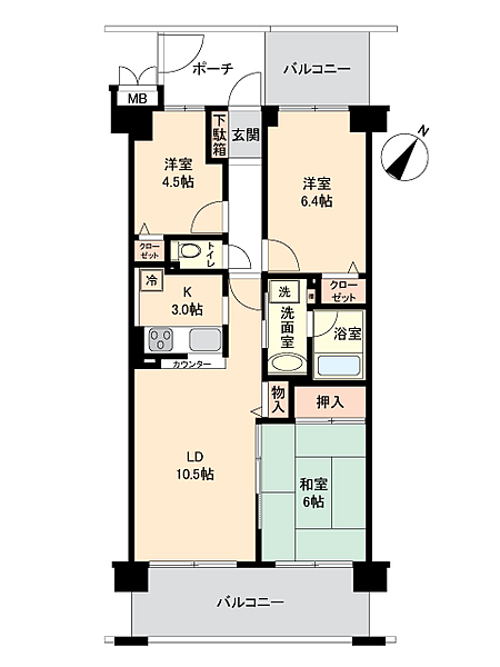 間取りを拡大表示
