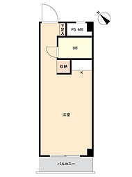 ベルパークシティ西新宿 ワンルームの間取図画像