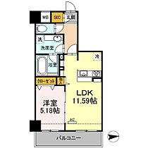 SORA  ｜ 東京都小平市花小金井南町1丁目（賃貸マンション1LDK・5階・43.99㎡） その2