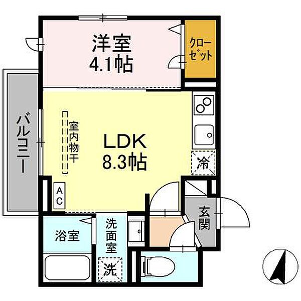 Nanala緑町 ｜東京都西東京市緑町2丁目(賃貸アパート1LDK・3階・31.16㎡)の写真 その2