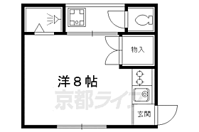 ことぶき荘 5 ｜ 京都府京都市左京区田中南西浦町（賃貸アパート1R・2階・16.00㎡） その2