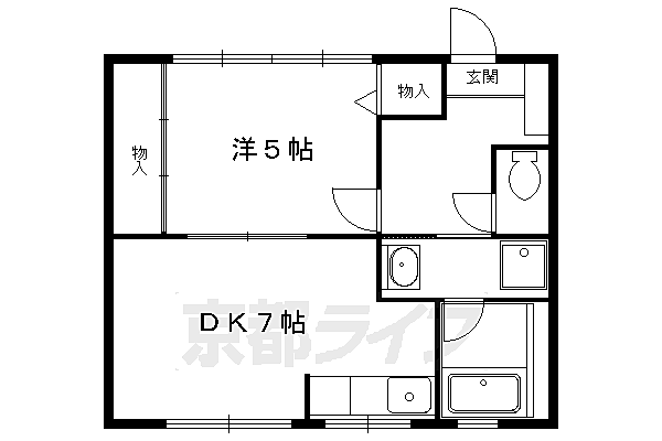 プルーリオン下鴨 303｜京都府京都市左京区下鴨東本町(賃貸マンション1DK・3階・31.86㎡)の写真 その2