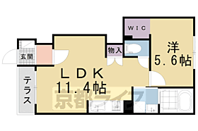 Ｃａｍｅｒａ（カーメラ）幡枝 102 ｜ 京都府京都市左京区岩倉幡枝町（賃貸アパート1LDK・1階・40.57㎡） その2