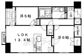 京都府京都市中京区御池通衣棚西入長浜町（賃貸マンション2LDK・3階・56.84㎡） その2