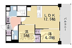 京都府京都市東山区白川筋三条下る五軒町（賃貸マンション2LDK・4階・51.74㎡） その2