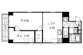 京都府京都市下京区万寿寺通麩屋町東入上鱗形町（賃貸マンション2LDK・1階・47.00㎡） その2