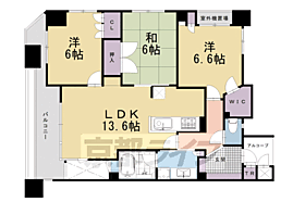 京都府京都市中京区御池通寺町西入亀屋町（賃貸マンション3LDK・8階・75.56㎡） その2