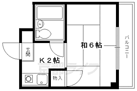 京都府京都市上京区一条通黒門西入下石橋南半町（賃貸マンション1K・2階・17.00㎡） その2