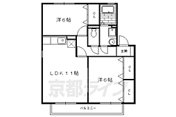 シャルマン 2LDKの間取図画像