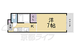 パルデメール 1Kの間取図画像