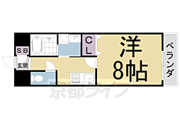 おーりとーり 1Kの間取図画像