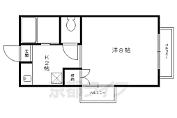 ロイヤルハウスL 1Kの間取図画像