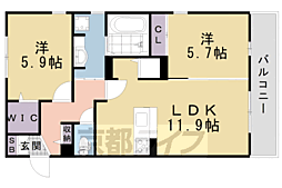 京都市営烏丸線 くいな橋駅 徒歩4分 3階/-
