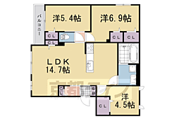 近鉄京都線 興戸駅 徒歩6分 3階/-