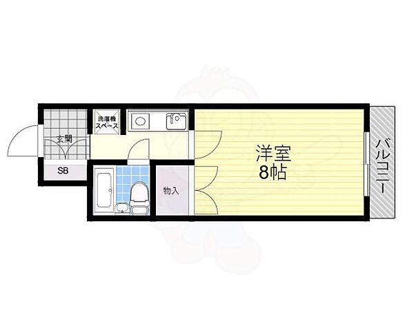 大阪府吹田市千里山西５丁目(賃貸マンション1K・3階・25.21㎡)の写真 その2