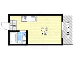 エル清和園 ワンルームの間取図画像