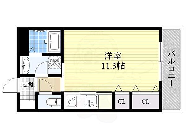 大阪府吹田市佐井寺南が丘(賃貸マンション1R・2階・30.36㎡)の写真 その2