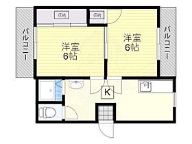 GS関大前  ｜ 大阪府吹田市山手町３丁目（賃貸マンション2K・4階・40.00㎡） その2